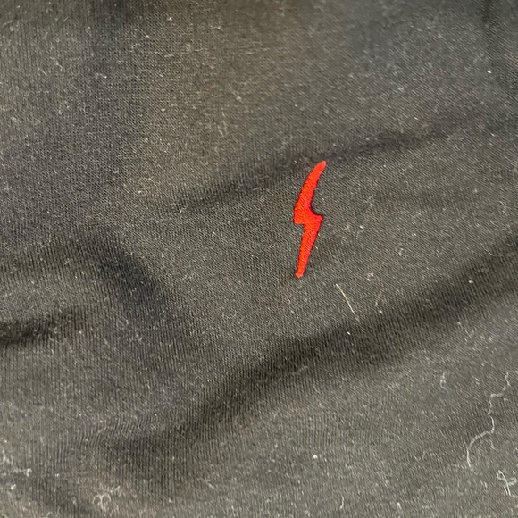 Lightening bolt and black sweat suit. Cotton. Super comfortable. smoke free home - Picture 3 of 3